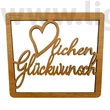 Bild 1/2 - Spruchschild " Herzlichen Glückwunsch "