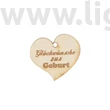 Bild 2/2 - Herz mini "Glückwünsche zur Geburt"