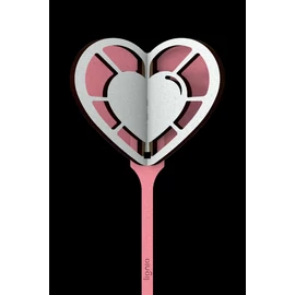 3D Stecker Herz rosa