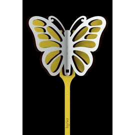 3D Stecker Schmetterling gelb