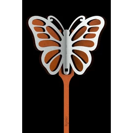 3D Stecker Schmetterling orange