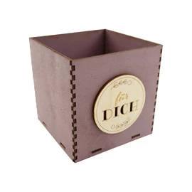 Holzbox 10 cm altrosa "Für Dich"