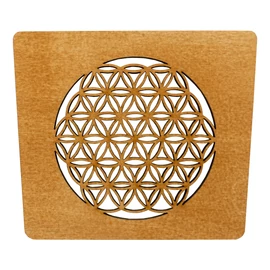 Spruchschild " Lebensblume "