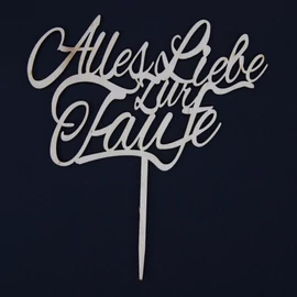 Cake Topper "Alles Liebe zur Taufe"