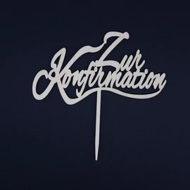 Cake Topper "Zur Konfirmation"