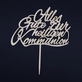 Cake Topper "Alles Gute zur heiligen Kommunion"