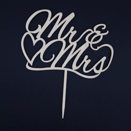 Cake Topper "Mr&Mrs"