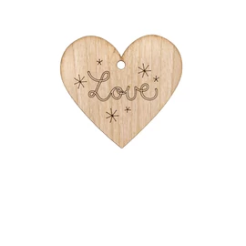 Herz aus Kirschholz "Love"