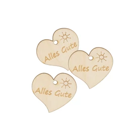 Herz mini  " Alles Gute"