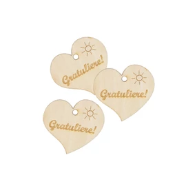 Herz mini "Gratuliere"