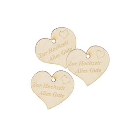 Herz mini "Zur Hochzeit Alles Gute"