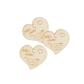 Herz mini "Alles Liebe zur Hochzeit"