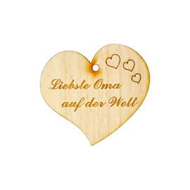 Herzanhänger "Liebste Oma auf der Welt"