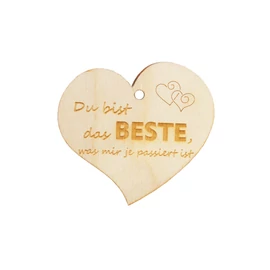 Herzanhänger "Du bist das Beste was mir je passiert ist"