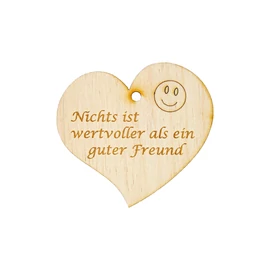 Herzanhänger "Nichts ist wertvoller als ein guter Freund"