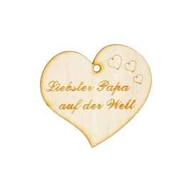 Herzanhänger "Liebster Papa auf der Welt"