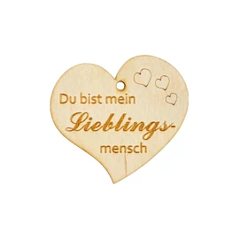 Herzanhänger "Du bist mein Lieblingsmensch"