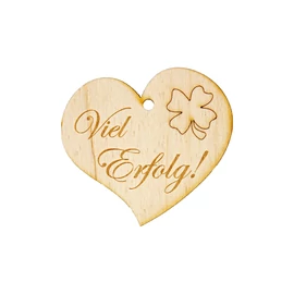 Herzanhänger "Viel Erfolg!"