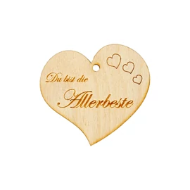 Herzanhänger "Du bist die Allerbeste"