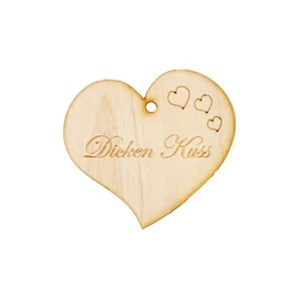 Herzanhänger "Dicken Kuss"