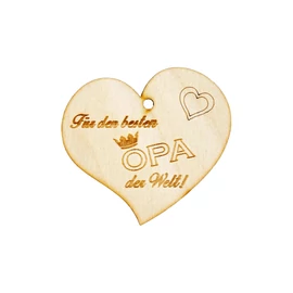 Herzanhänger "Für den besten Opa der Welt"