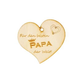 Herzanhänger "Für den besten Papa der Welt"