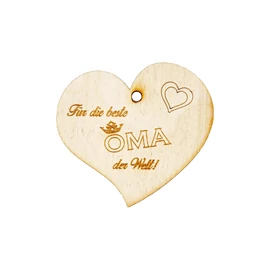 Herzanhänger "Für die beste Oma der Welt"