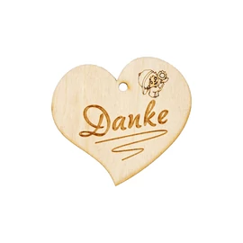 Herzanhänger "Danke (Junge)"
