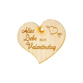 Herzanhänger "Alles Liebe zum Valentinstag"