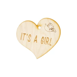 Herzanhänger "It's a girl"