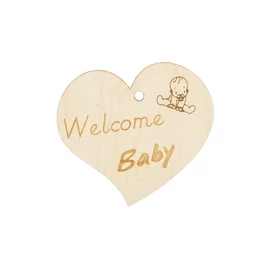 Herzanhänger "Welcome Baby"