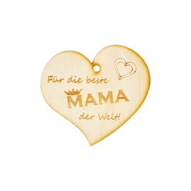 Herzanhänger "Für die beste Mama der Welt"