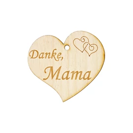 Herzanhänger "Danke, Mama"