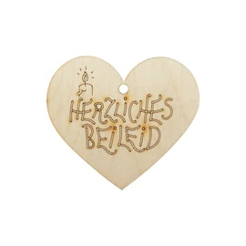Herzanhänger "Herzliches Beileid"