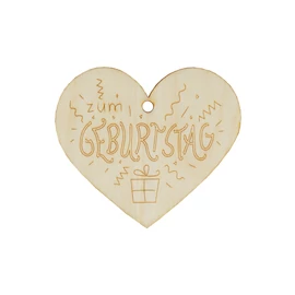 Herzanhänger "Zum Geburtstag"