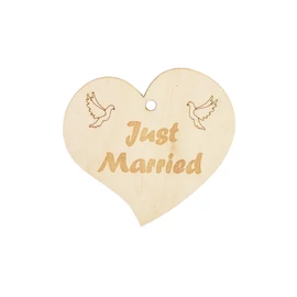 Herzanhänger "Just married"