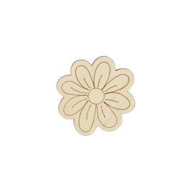 Holzfigure "Blume Kopf"