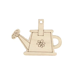 Holzfigure "Gießkanne mit Blumen"
