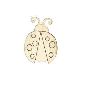 Holzfigure "Marienkäfer"