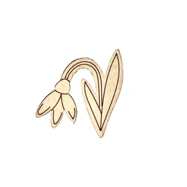 Holzfigure "Schneeglocken"