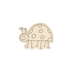 Holzfigure "Marienkäfer mit Füße"