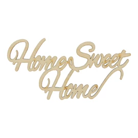 Holzschrift "Home sweet Home" groß natur