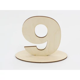 Tischnummer "9"