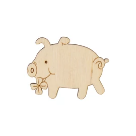 Silvester Holzfigure "Ferkel"