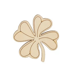 Silvester Holzfigure "Kleeblatt"