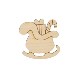 Holzfigure "Schlitten"