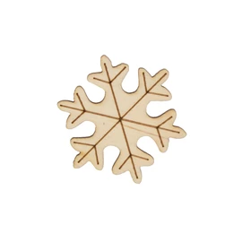Holzfigure "Schneeflocken voll"