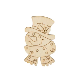 Holzfigure "Schneemann"