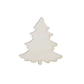 Holzfigure "Tanne voll weiß"