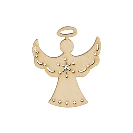 Holzfigure "Engel mit Gloria"